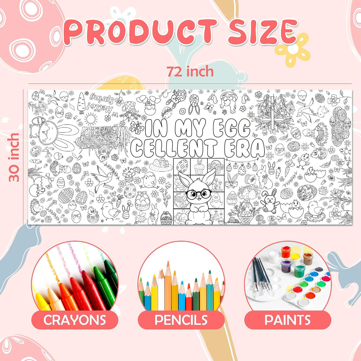 OHOME Halloween Crafts for Kids - Easter coloring - image 2