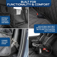 Back Seat Extender for Dogs, As Seen on Shark Tank - Black / Standard - Car / SUV / Small Trucks - image 4
