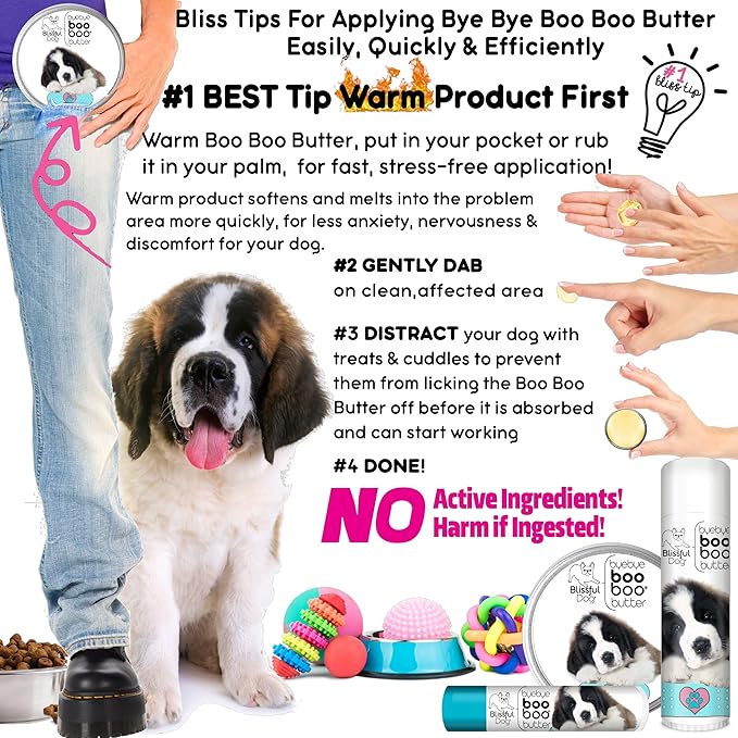 The Blissful Dog 4 oz TIN St. Bernard Booboo Butter