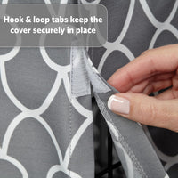MidWest Homes for Pets Medium Dog Crate Cover - Gray Geometric Pattern / Fits 24 Inch Crate - image 4