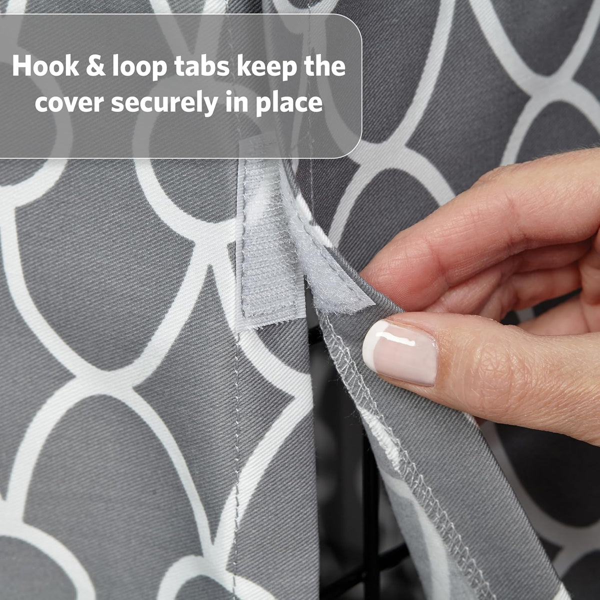 MidWest Homes for Pets Medium Dog Crate Cover - Gray Geometric Pattern / Fits 24 Inch Crate - image 4