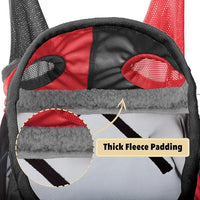 Harrison Howard Pro Luminous Horse Fly Mask Standard with Ears UV Protection for Horse Scarlet Red/Black XL Extra Full Size