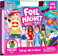Klever Kits JOVA foil magnet dress-up kit with model boards and magnetic outfits