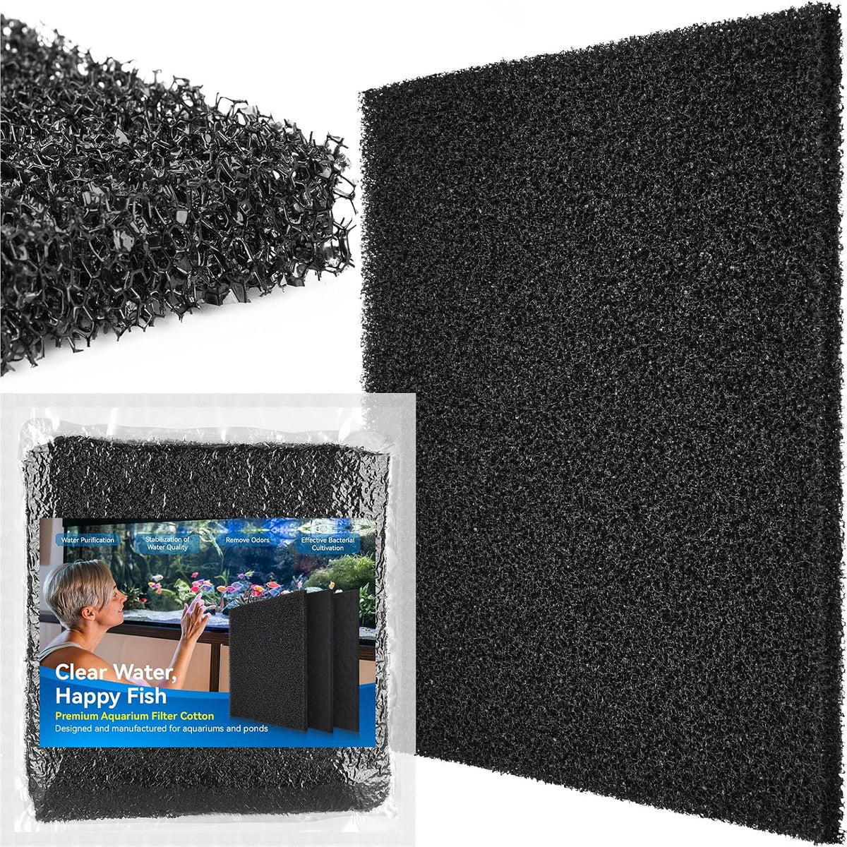 Borlech Aquarium Bio Filter Sponge Pad - 18.5"x18.5"x0.8" (20PPI) 1 PACK