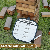 ApudArmis 60 Pcs Tumble Tower - Brown / L-Stack to 5 FT - image 4