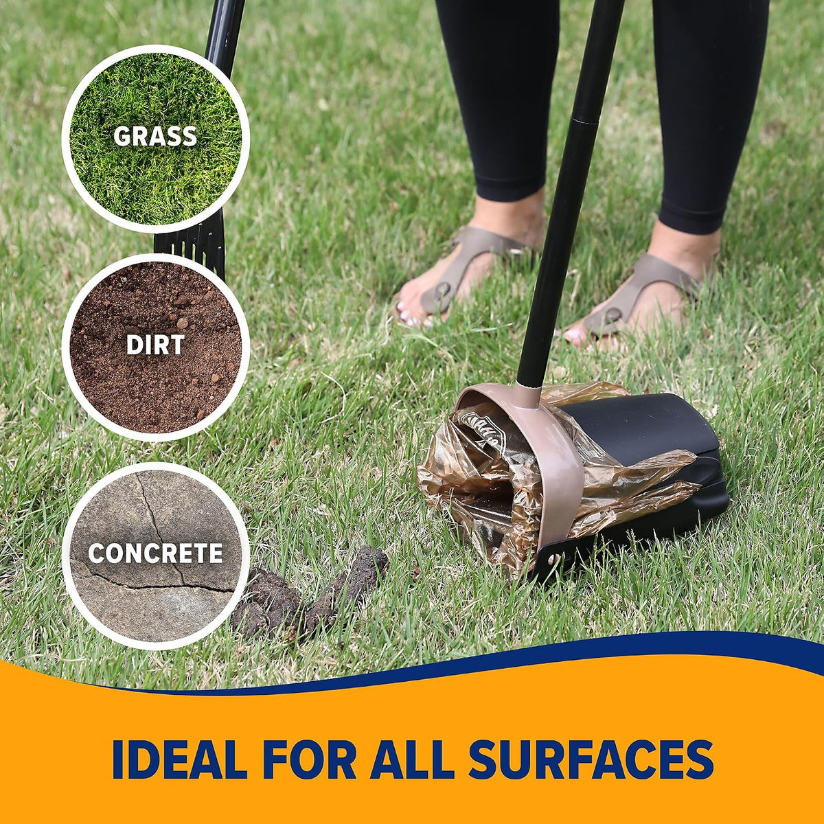 Arm & Hammer Swivel Bin & Rake Dog Pooper Scooper - One Size / Swivel and Rake Scooper - image 3