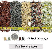 2 lbs Black Lava Rocks for Plants,1/4 Inch Crush Volcanic Rock Pumice Soil Additive for Succulent Aquarium Cactus Bonsai Fire Pits and Garden Landscaping