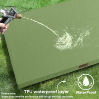 Outdoor Waterproof Orthopedic Dog Bed for Large Dogs – Essentials for Dogs - Light Green / 36.0"L x 27.0"W x 3.0"Th - image 4