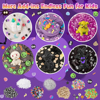 6 Pack Halloween Slime Kit, Cloud Butter Slime for Girls Boys – Fun for Kids & Family - Purple Black - image 2