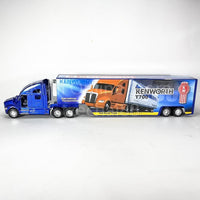 KiNSMART Kenworth T700 Container Truck, 1:68 Scale - Blue With Decals - image 2
