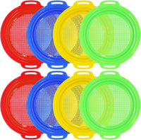 OJYUDD 4 Pack Sand Sifter Sieves for Adults - 8 Pcs