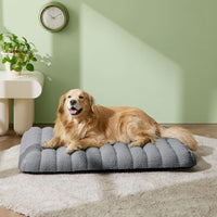 LE SURE Cute Orthopedic Dog Bed Large Sized Dog, Flat Pet Mat - 44"L x 32"W x 4"Th / Grey - image 2