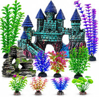 13 Pieces Aquarium Decorations Kit