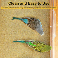 S&X Bird Cage Liners 17 x 11in, Disposable Gravel Paper Sheets - 60PCS 10" x 16" - image 2