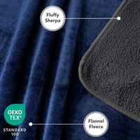 PetAmi Waterproof Dog Blanket Puppy Couch Bed Cover Queen 90x90 - Navy/Gray / Large (40x60) - image 4