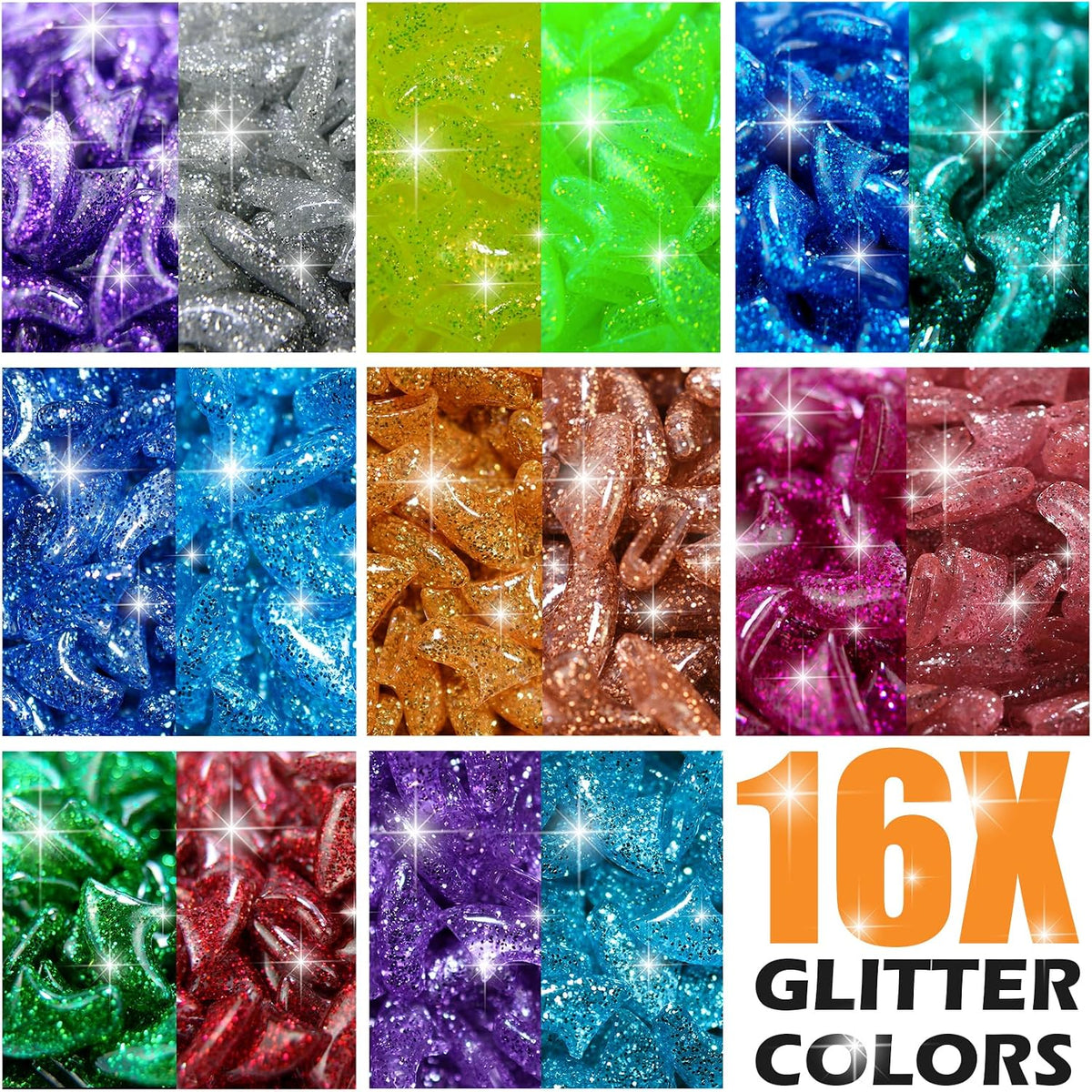 joyous 160pcs Glitter Cat Nail Caps - XS - image 2