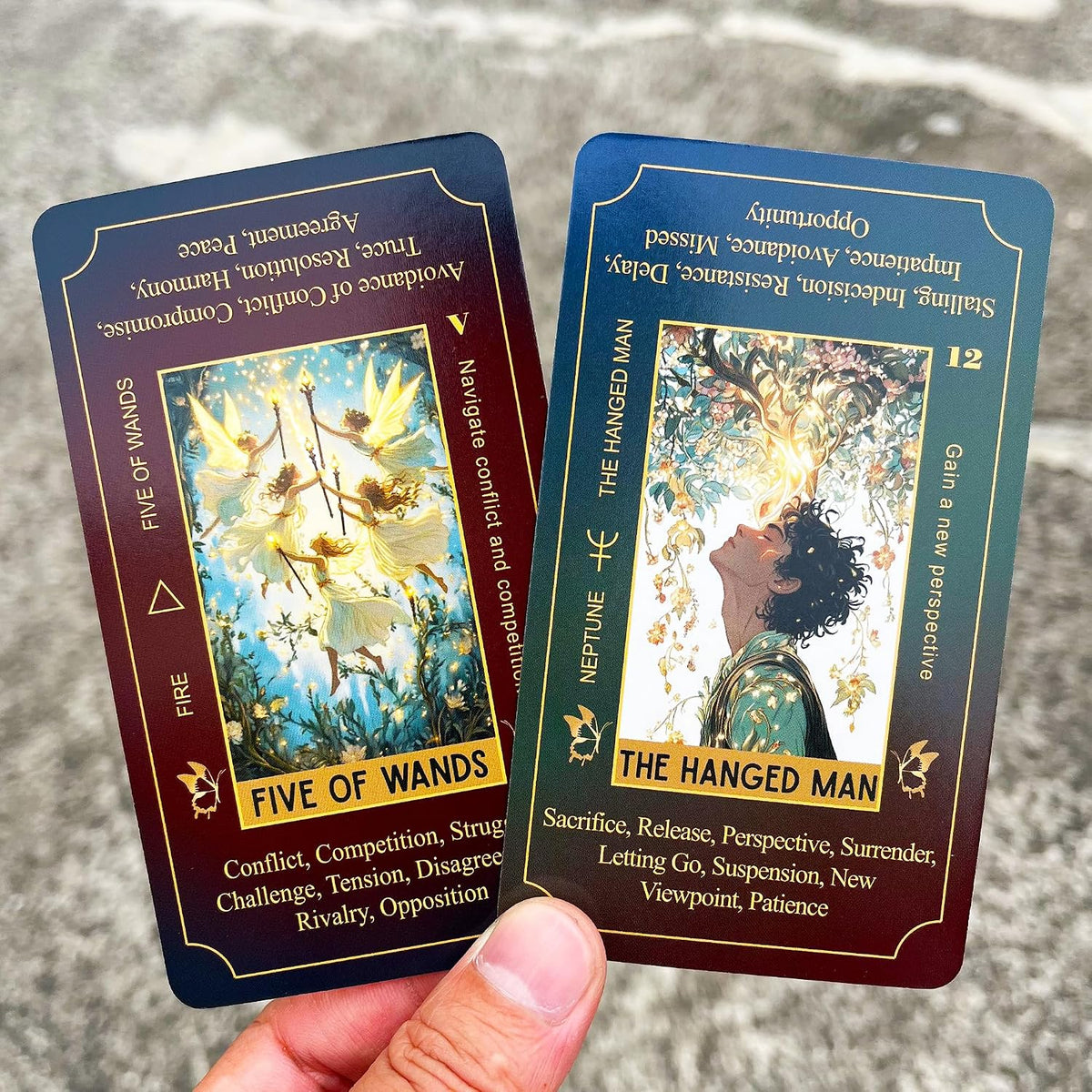 Tarot Deck Unique, 78 Floral Tarot Cards with Guidebook - Floral Tarot With Meanings - image 4
