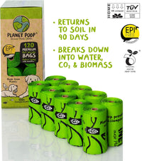 PLANET POOP Home Compostable Dog Poop Bags Extra-long with Handles - 120 Count (Pack of 1) - image 2