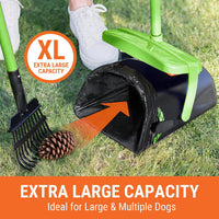 Dog Pooper Scooper with Bag Attachment - Green - image 3