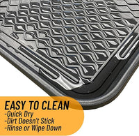 Ottomanson 15” x 30” Multi-Purpose Boot Tray - Waterproof Mat for Shoes, Pet Food, Litter Box, Painting & Planting - 1.2” Raised Edge for Spill Protection