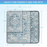 Thicken Washable Pee Pads for Dogs, 2 Pack Waterproof Reusable Pee Pads for Dogs，36"x48" Super Absorbent Leakproof Dog Pads, Non-Slip Potty Pads for Floor, Crate, Couch, Whelping Pads Pet Supplies