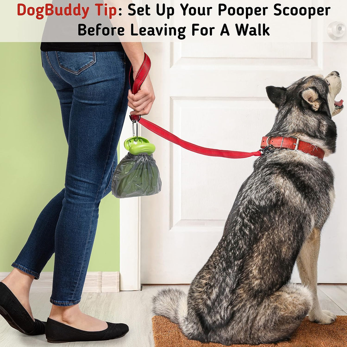 DogBuddy Pooper Scooper, Portable Dog Pooper Scooper - Large / Pink - image 3