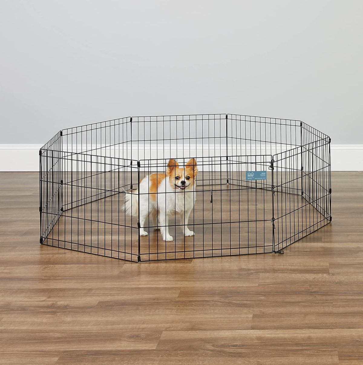 MidWest 30-Inch Exercise Pen, Single Door, 16 Sq Ft Play Area – Essentials for Dogs - Black No Door / 18"H - image 3