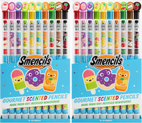 Smencils - Gourmet Scented Graphite HB #2 Pencils Made from Recycled Newspapers, 10 Count - Original (2 Pack)