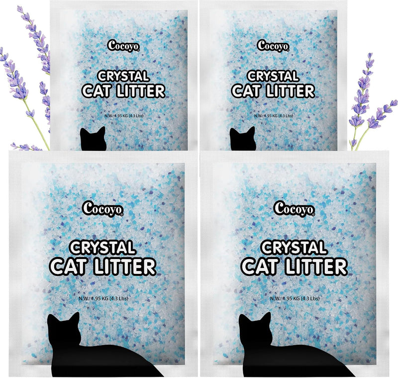 COCOYO Crystal Cat Litter I Silica Gel Cat Litter - Lavender