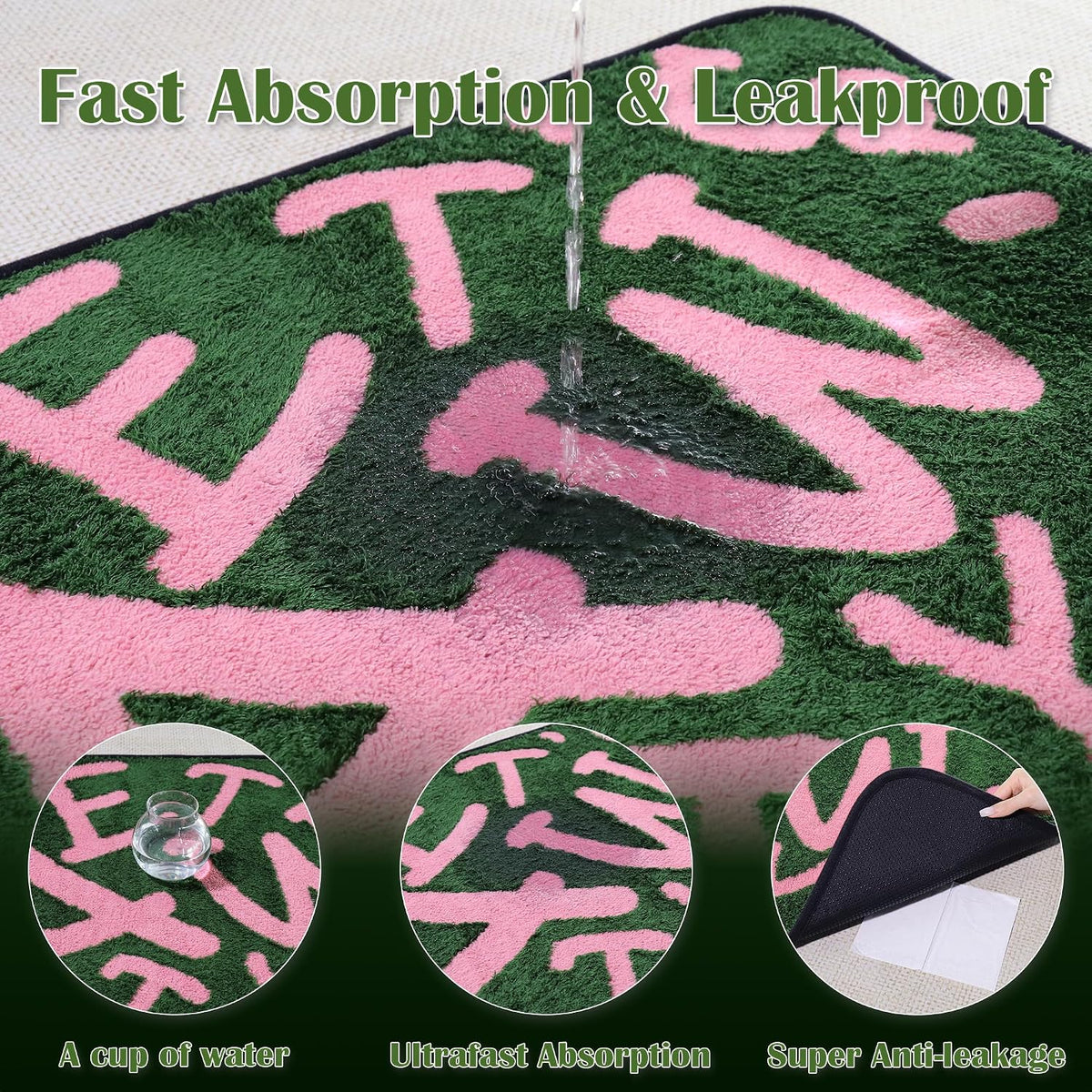 Reusable Puppy Pads, Washable Pee Pads for Dogs 18" x 24" 2 Pack - Pawty-Polyester / 23"x36"(Pack of 2) - image 3