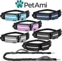 PetAmi Hands Free Dog Leash with Waist Running Belt Bag, Single – Essentials for Dogs - 1 Leash / Purple - image 4