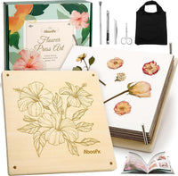 Aboofx Wooden Flower Pressing Kit - 11" x 11" 10 Layers