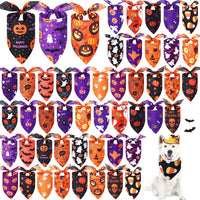 Abbylike 50 Pcs Halloween Dog Bandanas Bulk - Halloween / 31.5 x 21.7 x 21.7"