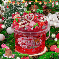 Astronaut Galaxy Slime for Kids, Big Slime Bucket with Clay - Red Slime Cherry - image 4