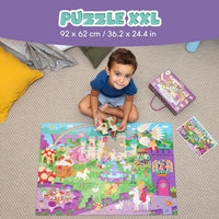 BONNYCO Giant Floor Puzzles for Kids of Jungle Animals with 48 Large - Fantasy - image 2