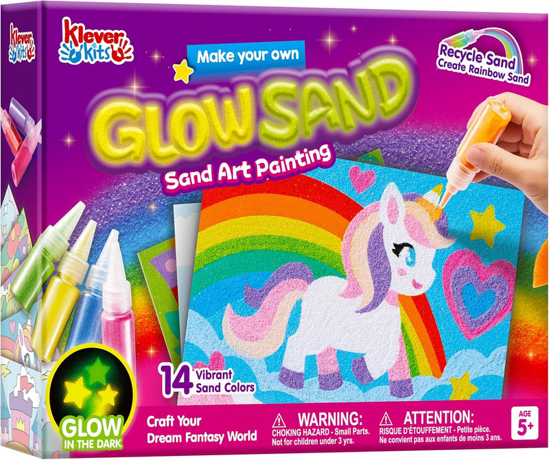 JOVA Klever Kits Glow Sand Art Kits for Kids