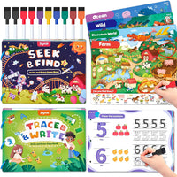 JoyCat seek and find activity book with dry erase markers, cloth and storage bag - view 3