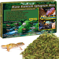 8 OZ Natural Sphagnum Moss for Reptiles - 6QT(4oz)
