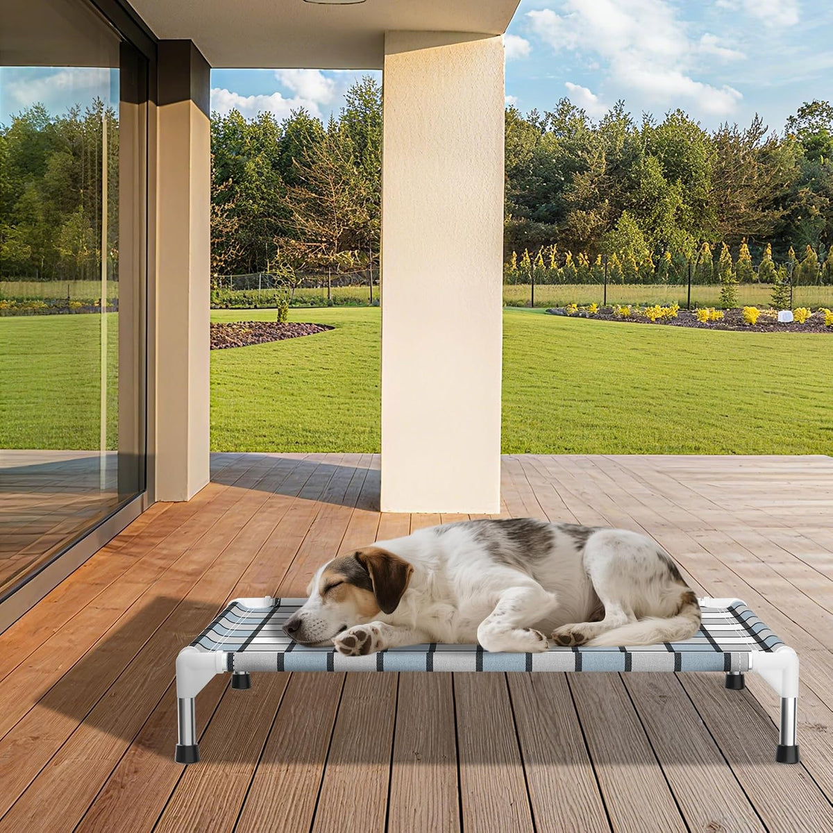 Caghash Elevated Outdoor Raised Dog Bed - Standard - Medium - image 4