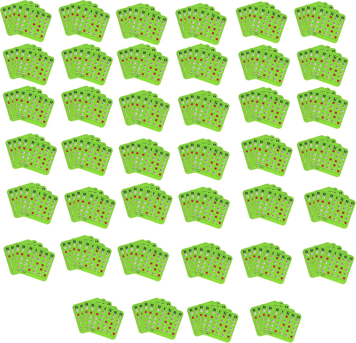 Regal Bingo Bulk Bingo Cards with Sliding Windows - Green / 200 Cards - image 2