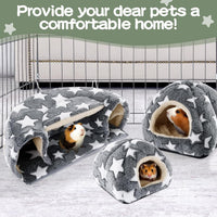 MABOZOO 3 Pack Guinea Pig House Accessories - Gray / L - image 4