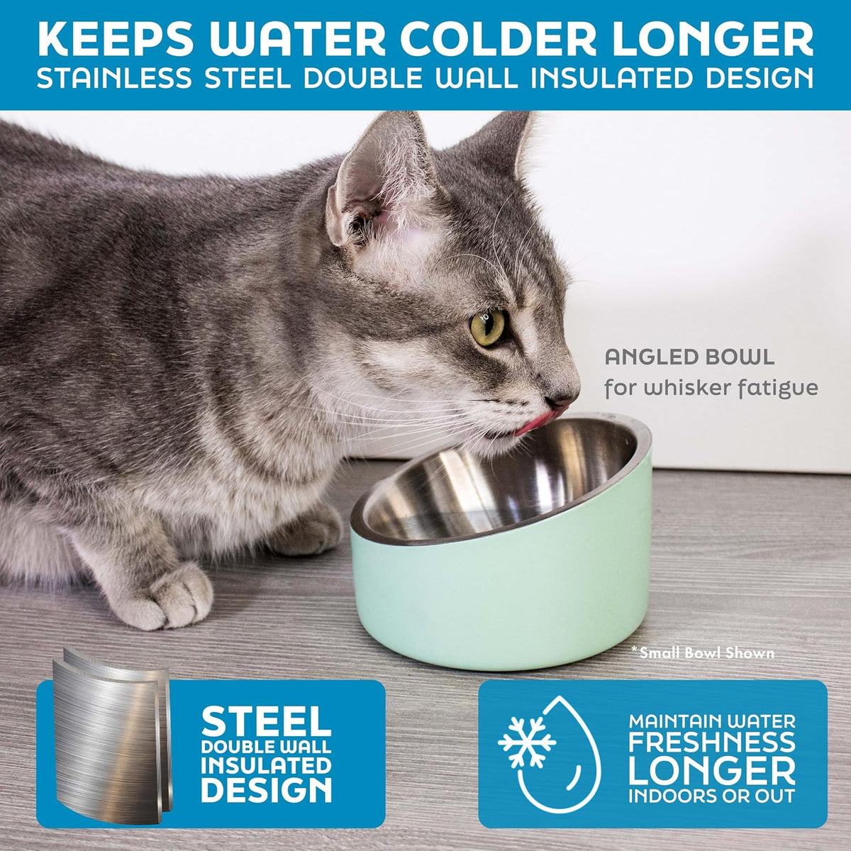 Master Pet Supply Stainless Steel Slanted Dog Cat Food Bowl 24 oz - Camo Patrol / 2 Cups (16 oz) - image 4