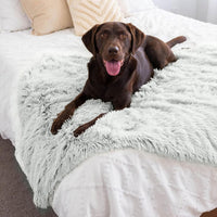 Best Friends by Sheri Dog Blanket, Shag Faux Fur - Frost / 40" x 50" - image 2