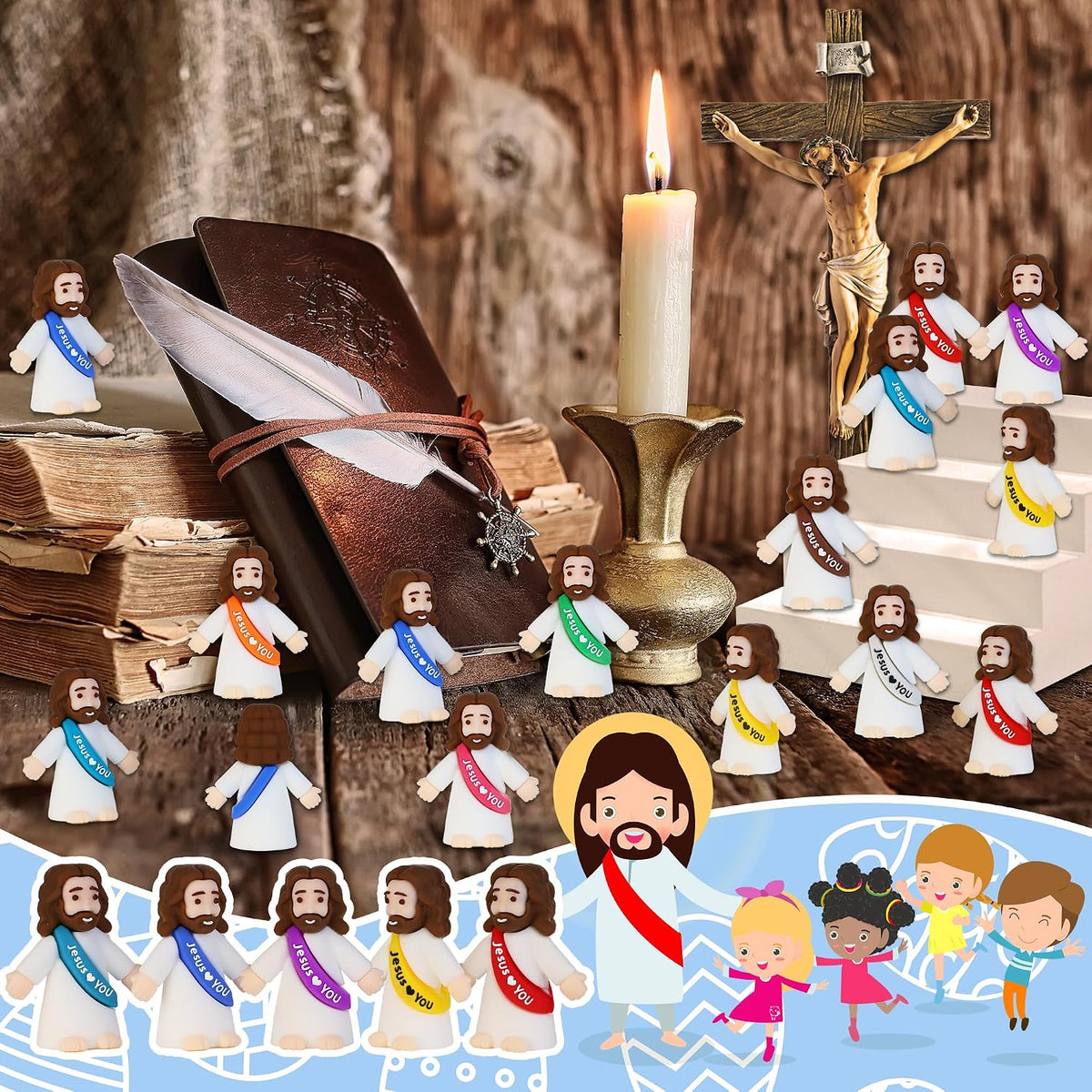 50 Pcs Little Jesus Figures - image 3