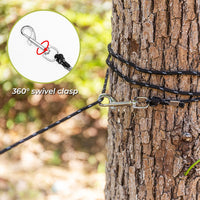 Long Cat Leash Reflective Pet Rope for Yard Walking Training Outdoor - black / 30 ft - image 3
