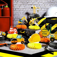 9 Pcs Construction Party Honeycomb Centerpieces for Birthday Table - image 3