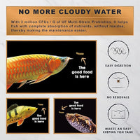 Ultra Fresh Monster Fish Food, Wild Sword Prawns, Floating Sticks for Oscars, Bass, Large Cichlids and Tropical Fish, Carnivorous Jumbo Stick 13.58 oz
