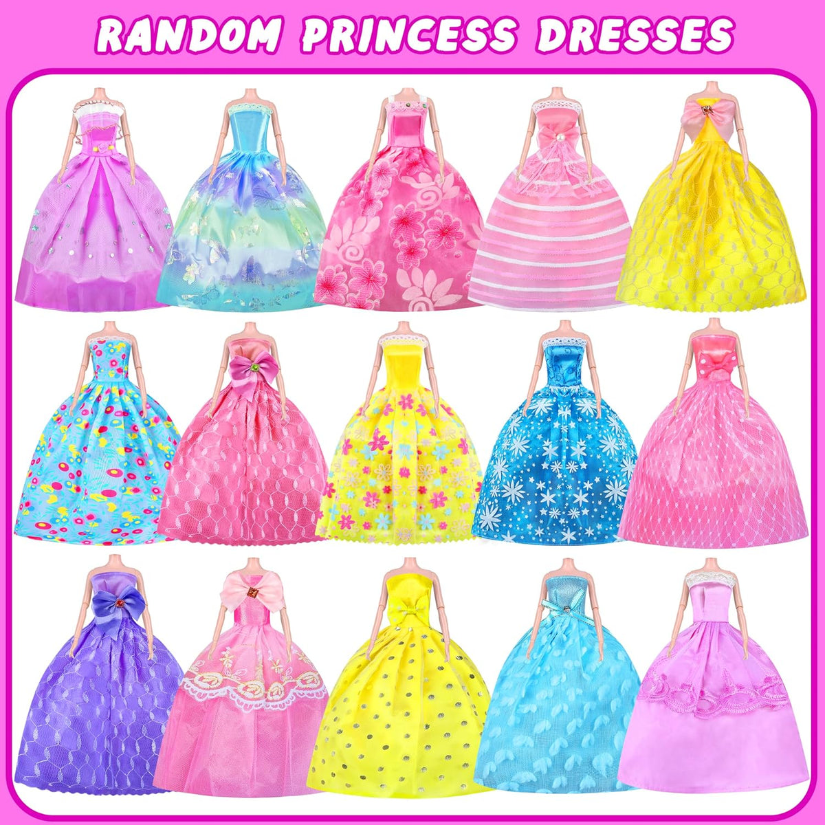135 Pcs Doll Clothes and Accessories with Doll - MT029A - image 3