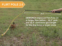 Interactive Flirt Pole Toy for Dogs Outdoor Exercise & Agility - image 3