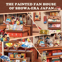 Cutefun Book Nook Kit - DIY Miniature Dollhouse Kit for Adults and Teens – Fun for Kids & Family - Folding Fan Shop - image 4